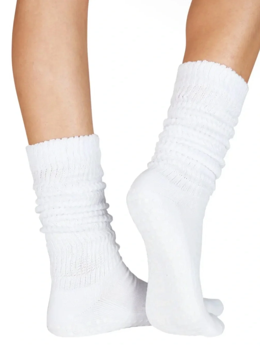 Souls. White Cloud Socks — Non-Slip Slouch Socks size Medium / Large